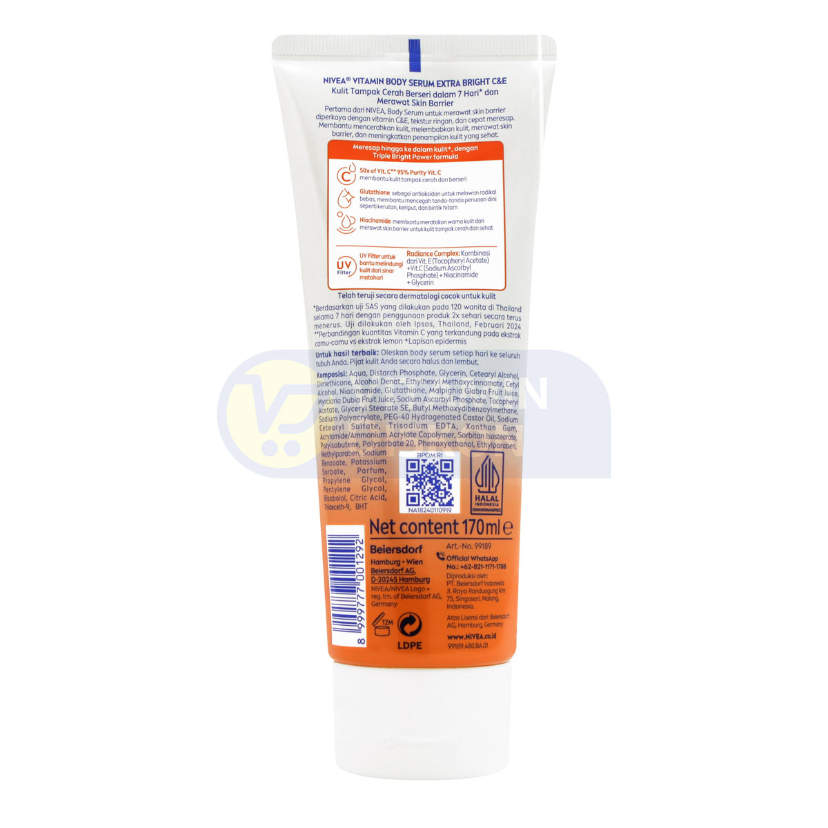 NIVEA EXTRA BRIGHT C&E VITAMIN LOTION 170 ML