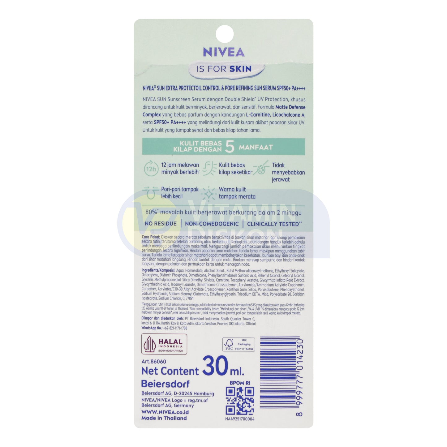 NIVEA SUN EXTRA PROTECT OIL CONTROL SUN SERUM 30 ML