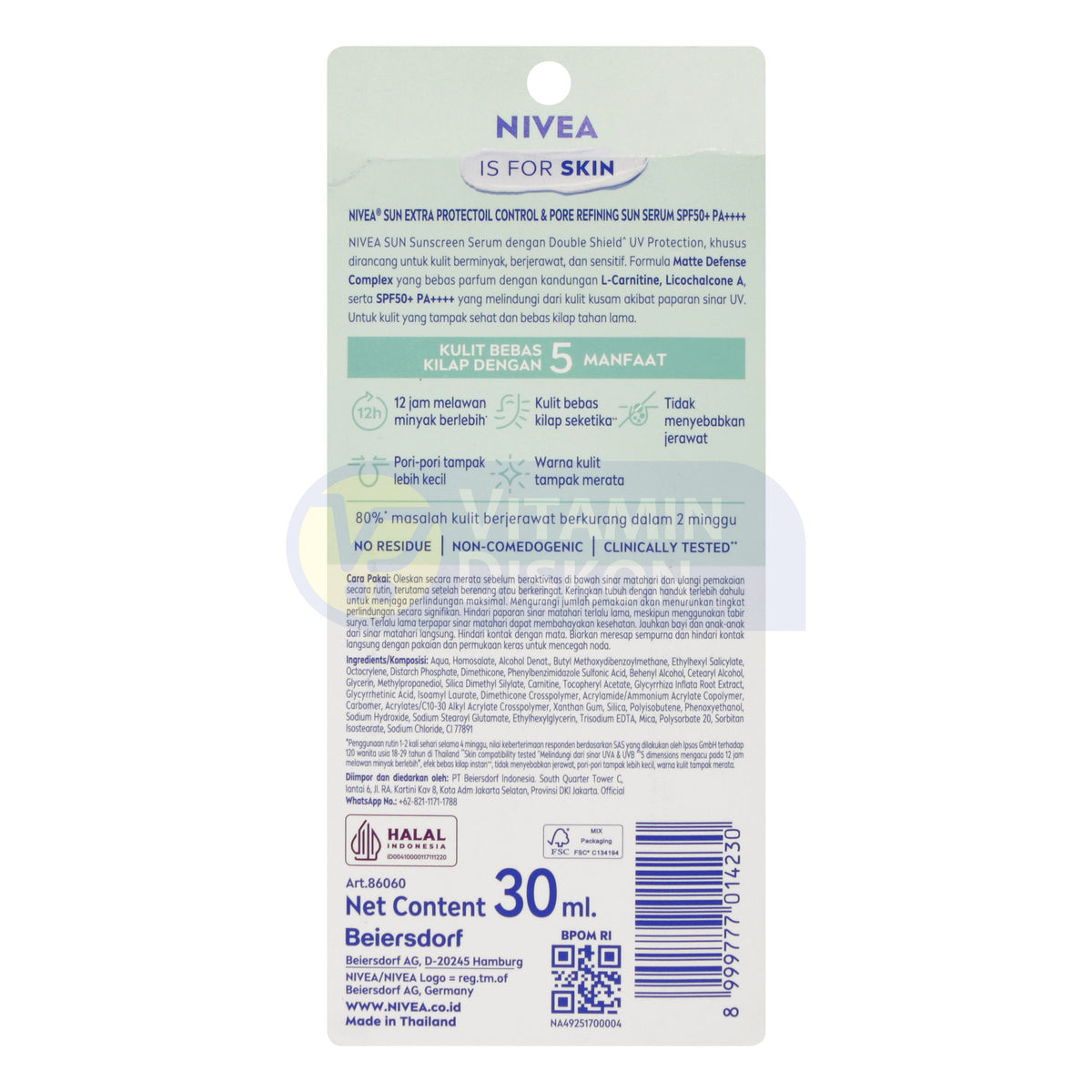 NIVEA SUN EXTRA PROTECT OIL CONTROL SUN SERUM 30 ML