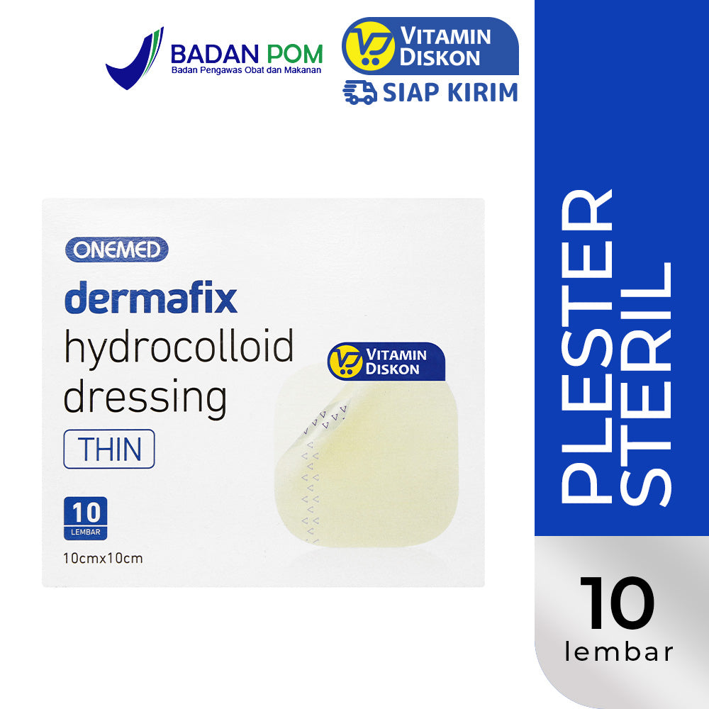 ONEMED DERMAFIX HYDROCOLLOID DRESSING THIN 10 X 10CM 10 LEMBAR