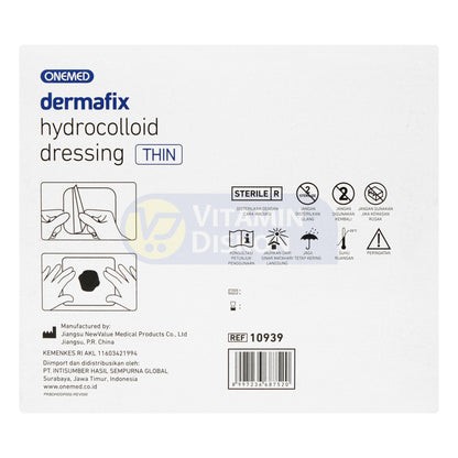 ONEMED DERMAFIX HYDROCOLLOID DRESSING THIN 10 X 10CM 10 LEMBAR