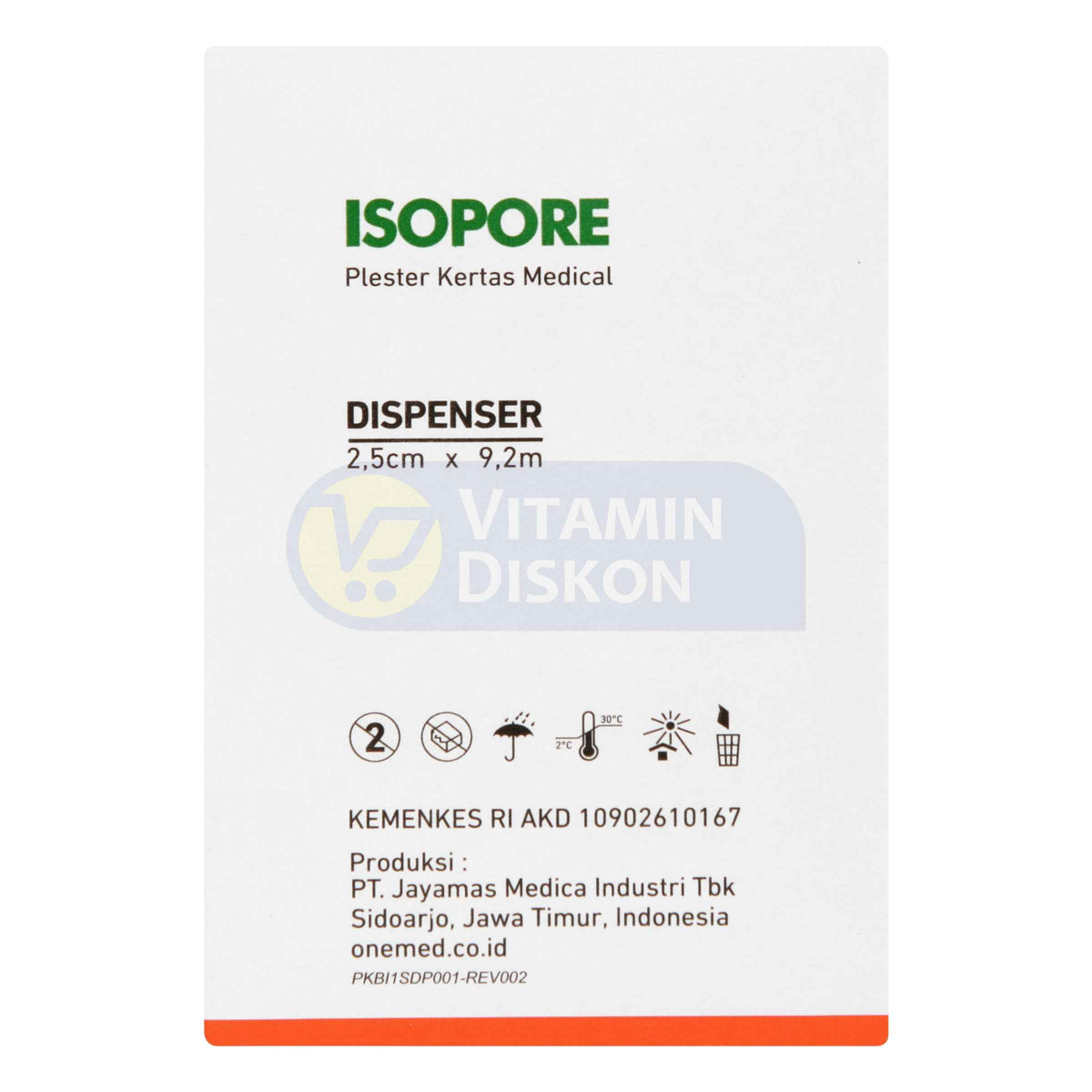 ONEMED ISOPORE OTC 2,5 X 9CM