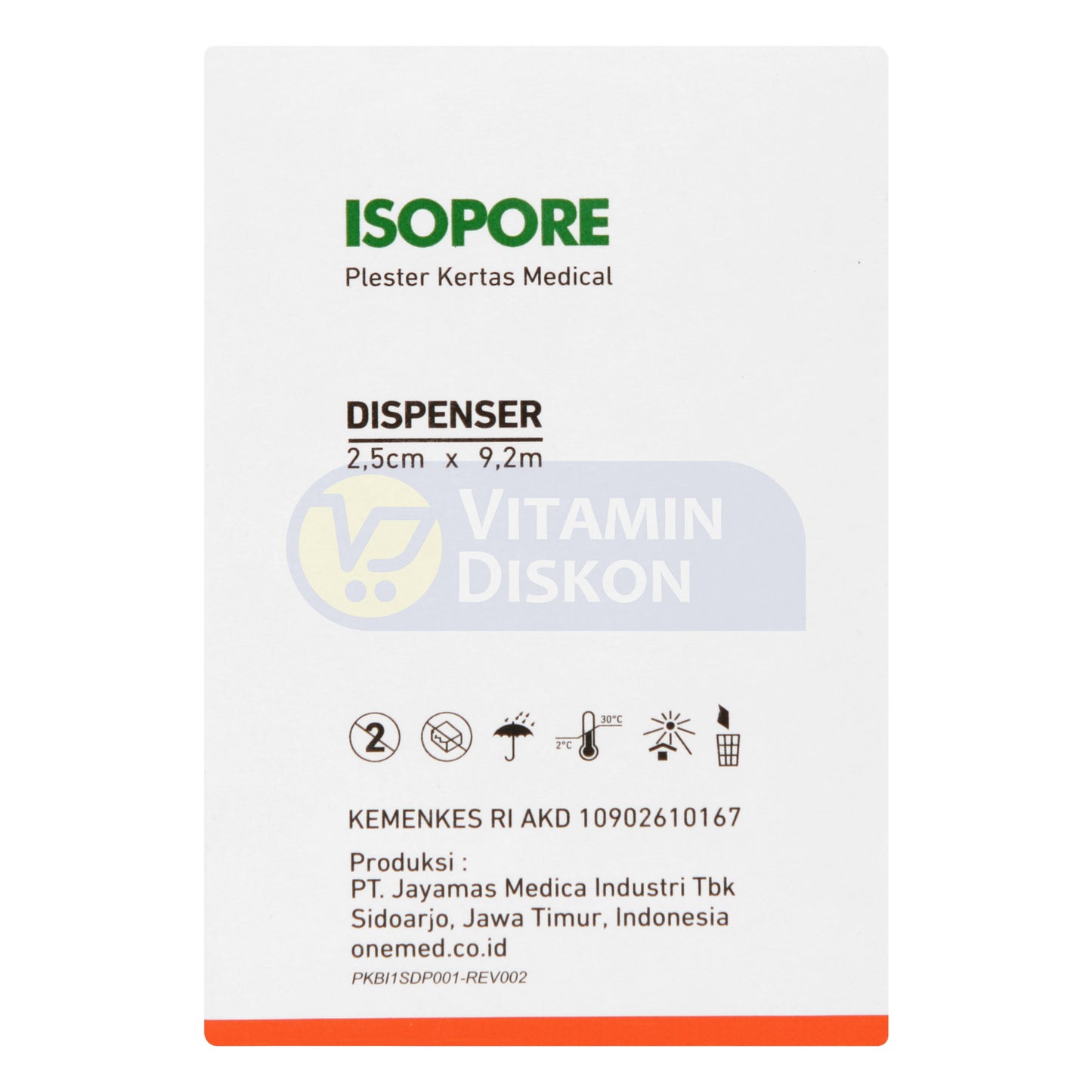 ONEMED ISOPORE OTC 2,5 X 9CM