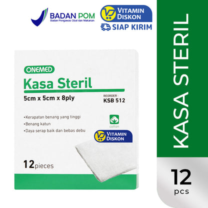 ONEMED KASA STERIL 5 X 5 CM BOX ISI 12 SHEET