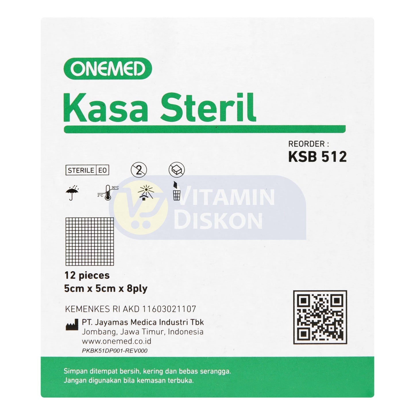 ONEMED KASA STERIL 5 X 5 CM BOX ISI 12 SHEET