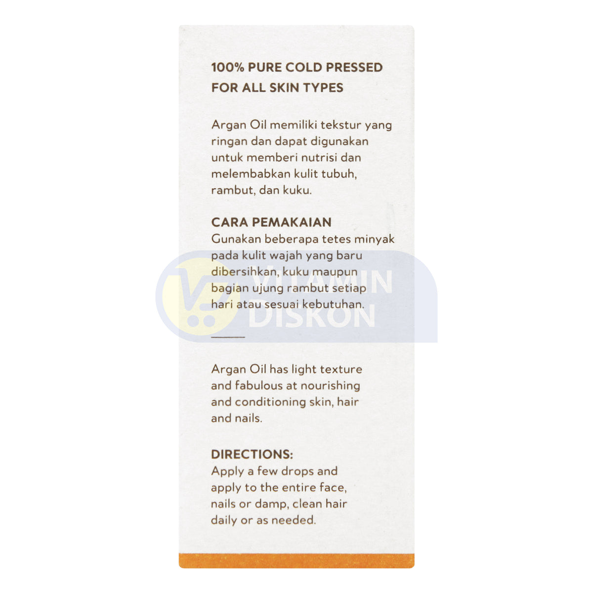 ORGANIC SUPPLY CO. ARGAN OIL 20 ML
