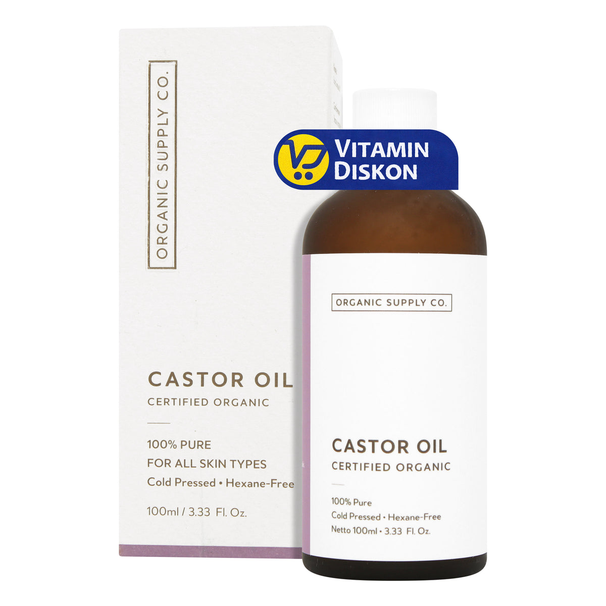 ORGANIC SUPPLY CO. CASTOR OIL 100ML