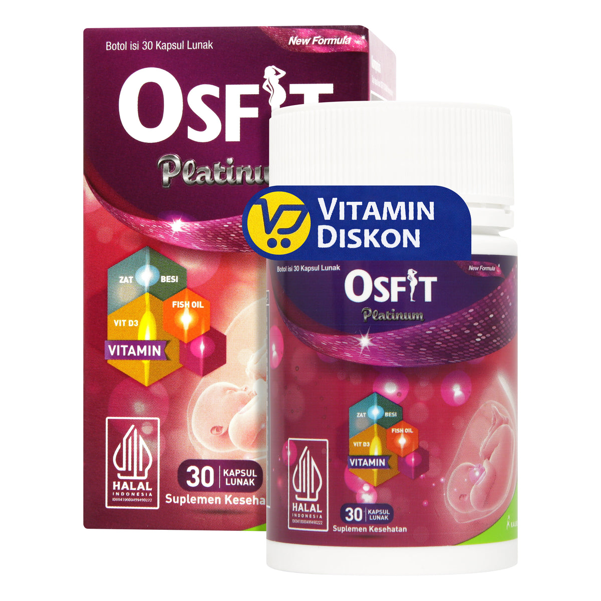 OSFIT PLATINUM SUPLEMEN IBU HAMIL ISI 30 KAPSUL
