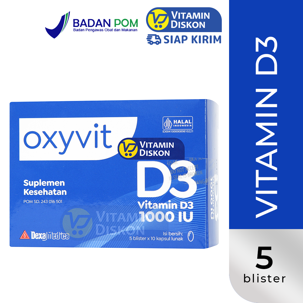 OXYVIT D3 1000 IU SOFTGEL 1 BOX 5 STRIP