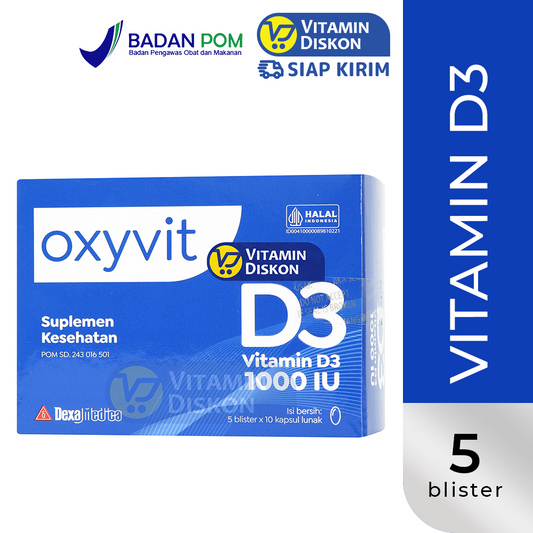 OXYVIT D3 1000 IU SOFTGEL 1 BOX 5 STRIP