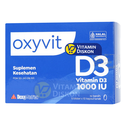 OXYVIT D3 1000 IU SOFTGEL 1 BOX 5 STRIP
