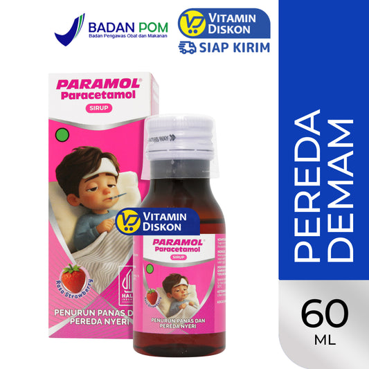 PARAMOL PARACETAMOL SYRUP STRAWBERRY 60 ML
