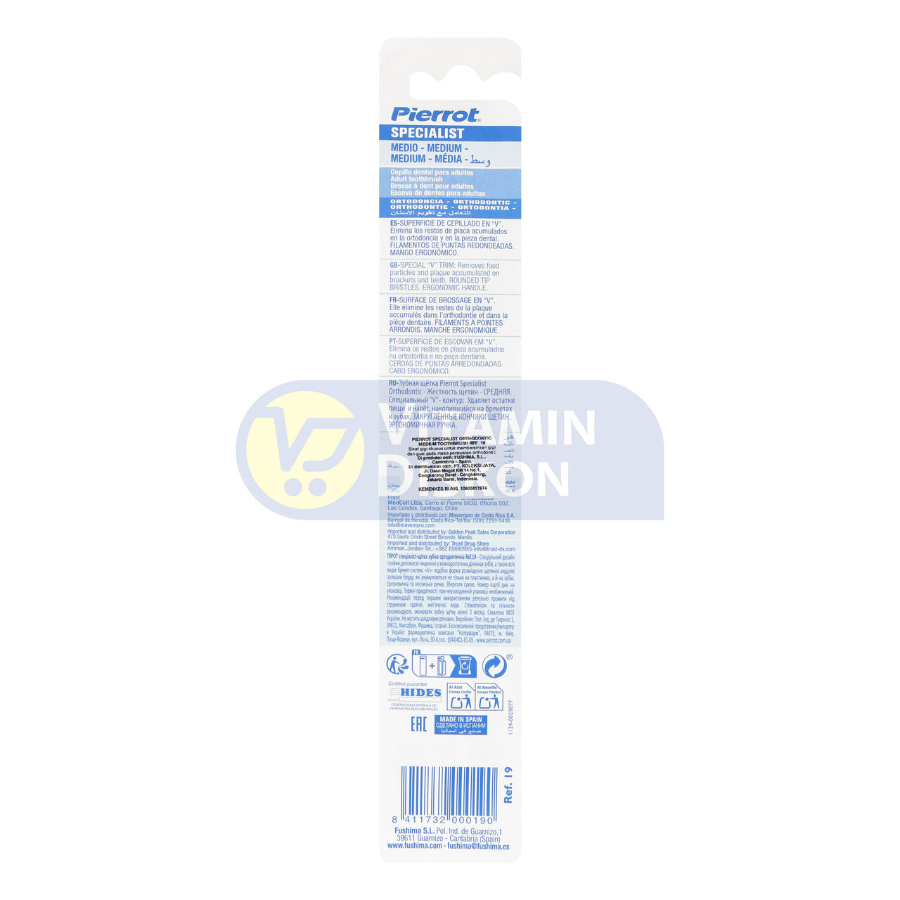 PIERROT ORTHODONTIC TOOTHBRUSH
