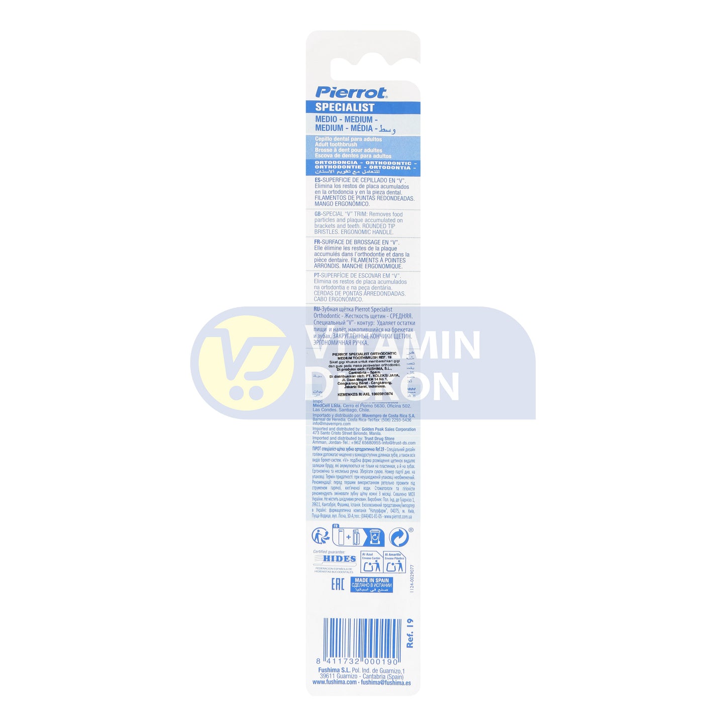 PIERROT ORTHODONTIC TOOTHBRUSH