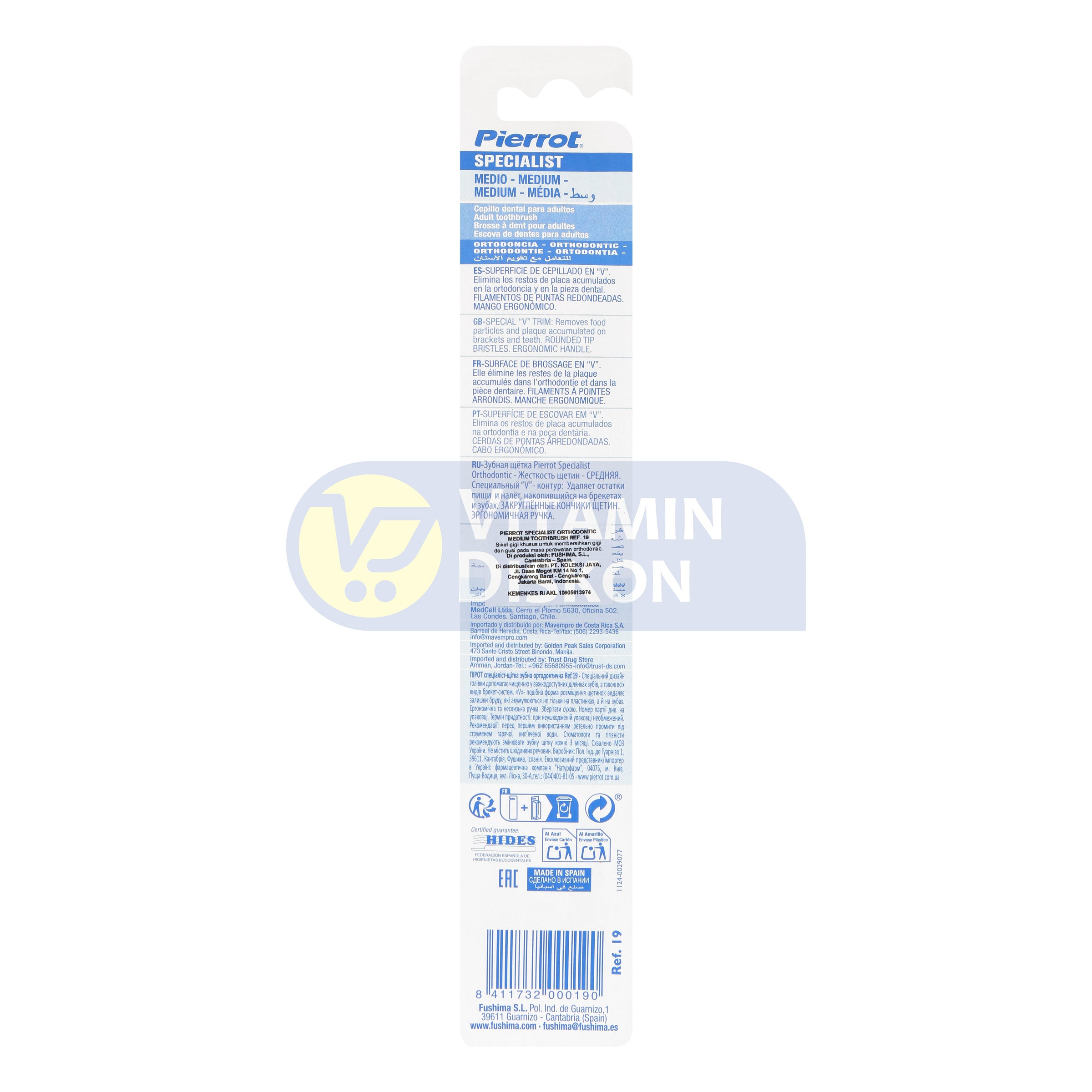 PIERROT ORTHODONTIC TOOTHBRUSH