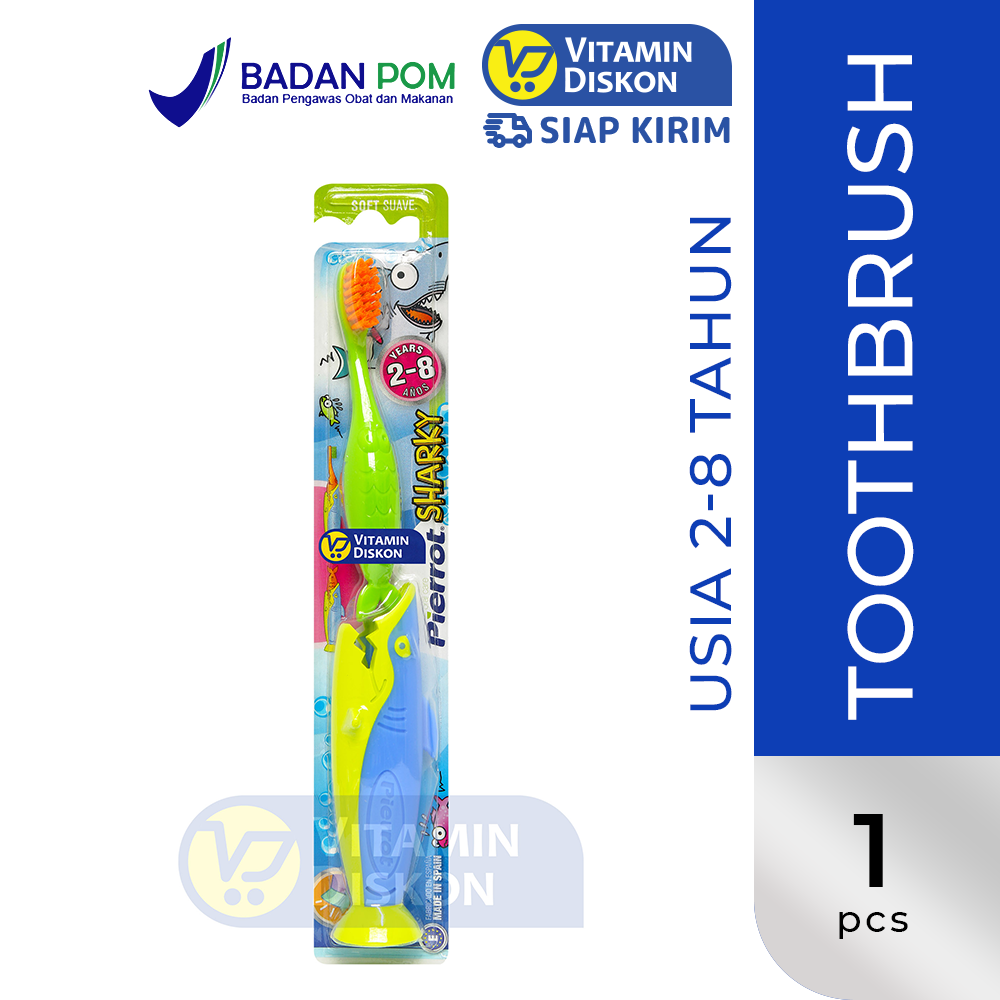 PIERROT SHARKY KIDS TOOTHBRUSH