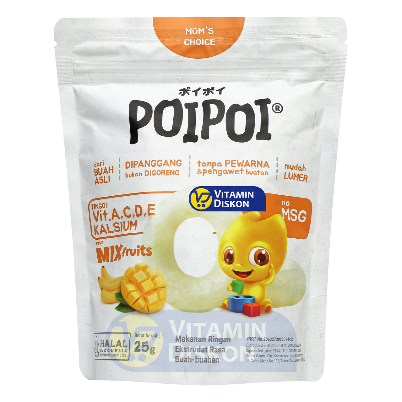 POIPOI MIX FRUITS - 25GR