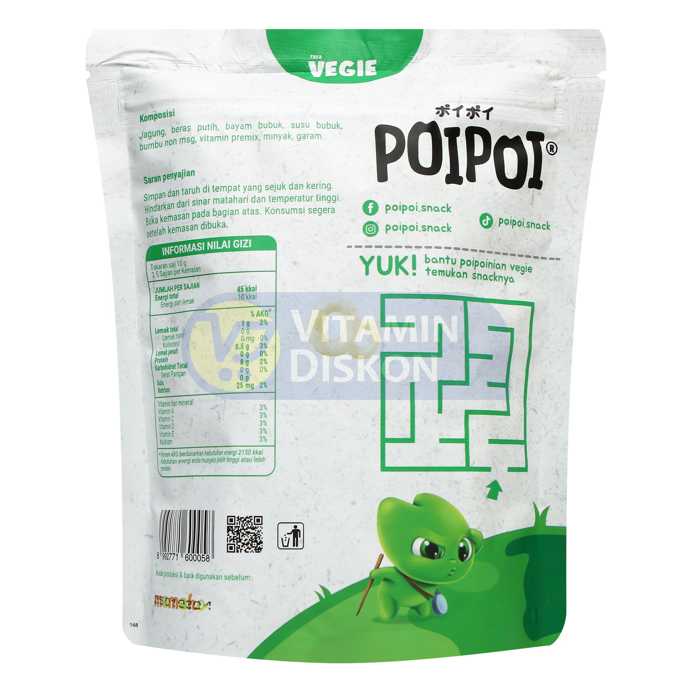 POIPOI VEGIE - 25GR