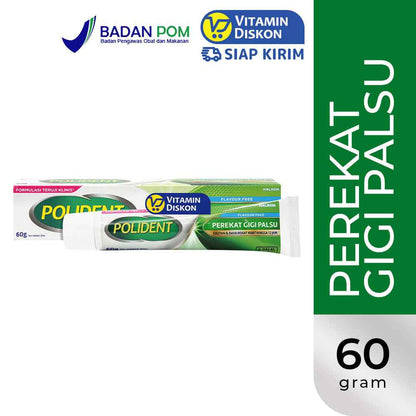 POLIDENT PEREKAT GIGI PALSU FLAVOUR FREE 60GR