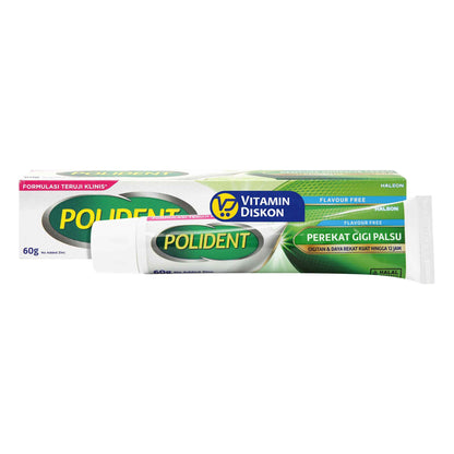 POLIDENT PEREKAT GIGI PALSU FLAVOUR FREE 60GR