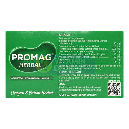 PROMAG HERBA 1 BOX ISI 6 SACHET