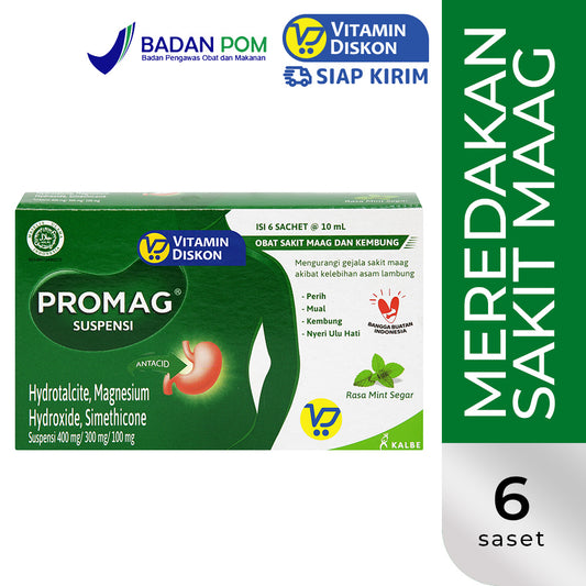 PROMAG SUSPENSI 1 BOX ISI 6 SACHET