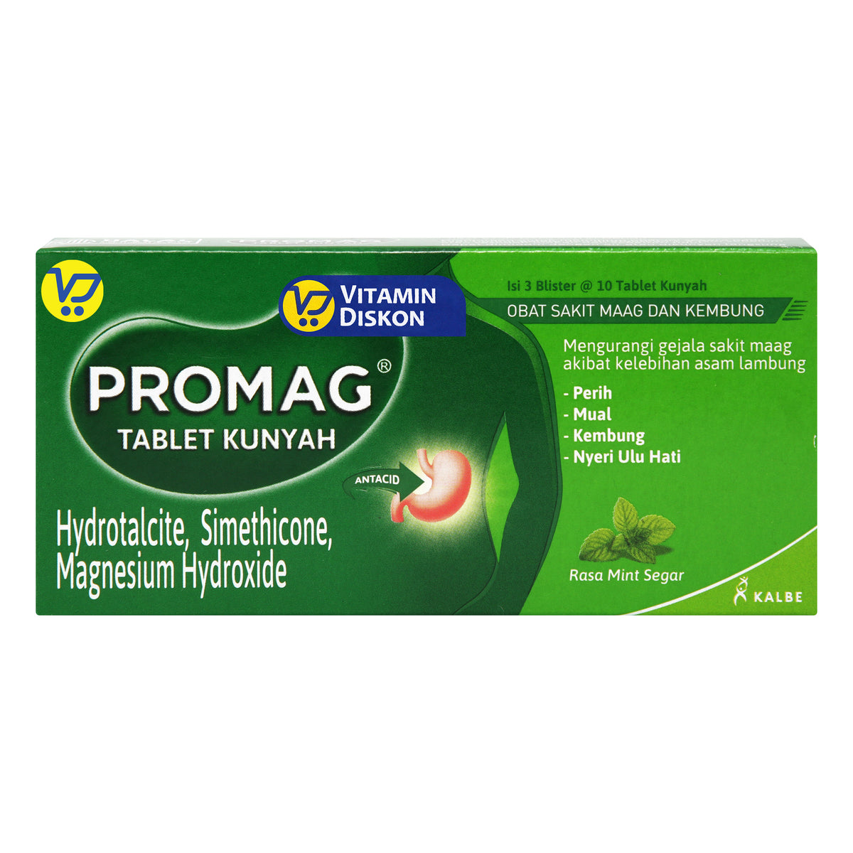 PROMAG TABLET 1 BOX ISI 3 STRIP