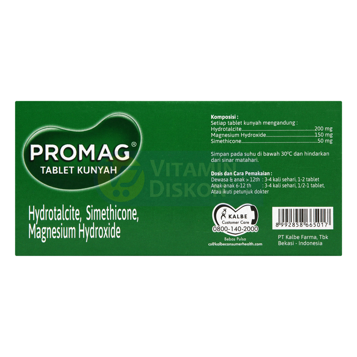 PROMAG TABLET 1 BOX ISI 3 STRIP