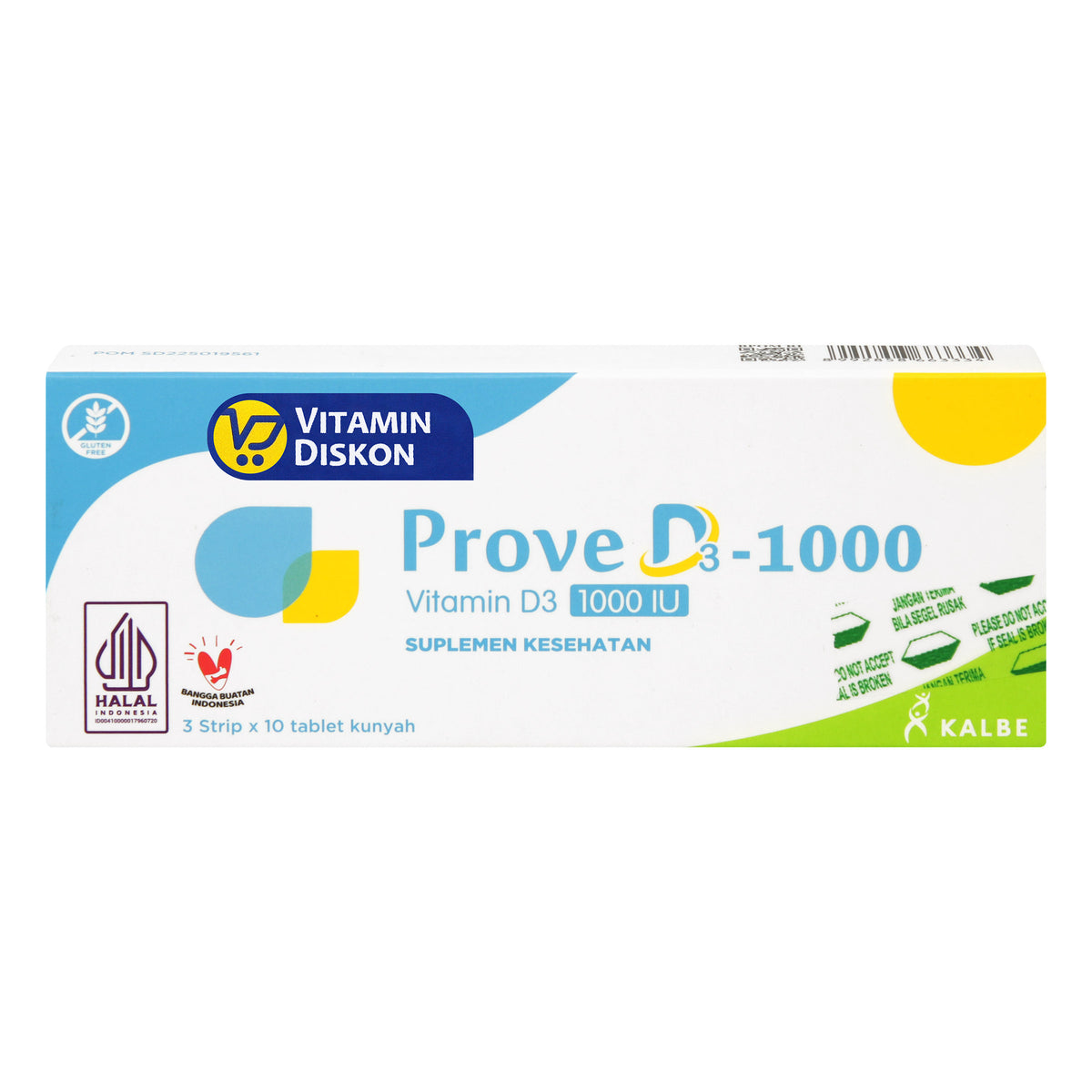 PROVE D3 1000 VITAMIN D3 1000 IU 1 BOX ISI 3 STRIP