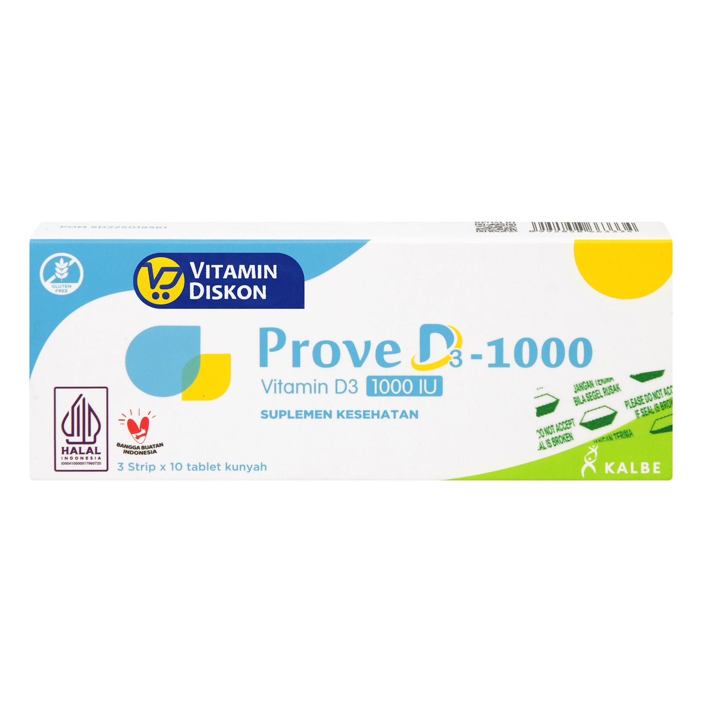 PROVE D3 1000 VITAMIN D3 1000 IU 1 BOX ISI 3 STRIP