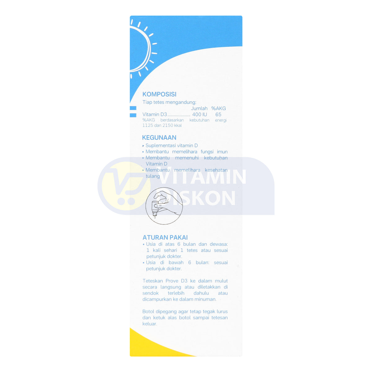 PROVE D3 VITAMIN D3 400 IU 12.5 ML