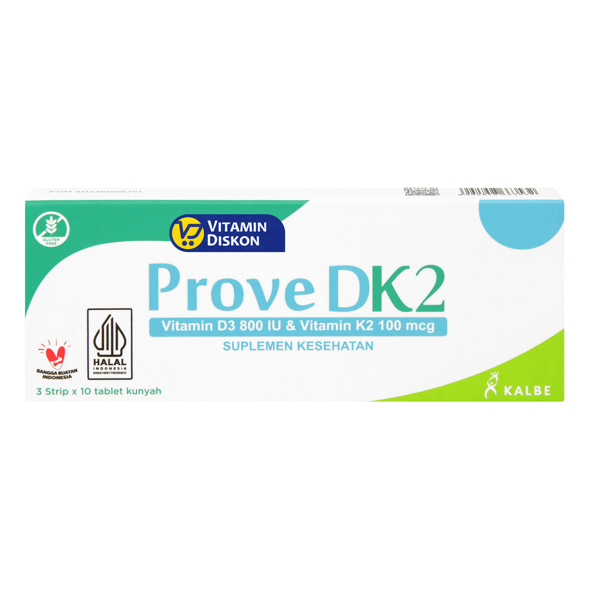 PROVE DK2 VITAMIN D3 800 IU & K2 100 MCG 1 BOX ISI 3 STRIP