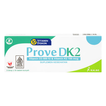 PROVE DK2 VITAMIN D3 800 IU & K2 100 MCG 1 BOX ISI 3 STRIP