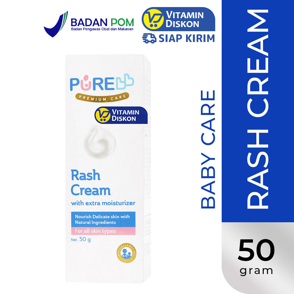 PUREBB RASH CREAM WITH EXTRA MOISTURIZING 50GR