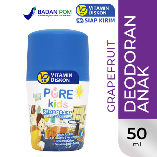PUREKIDS DEODORANT SPORTY GRAPEFRUIT 50ML