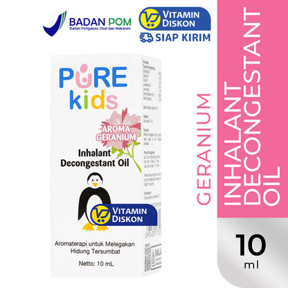 PURE KIDS INHALANT DECONGESTANT OIL GERANIUM 10 ML