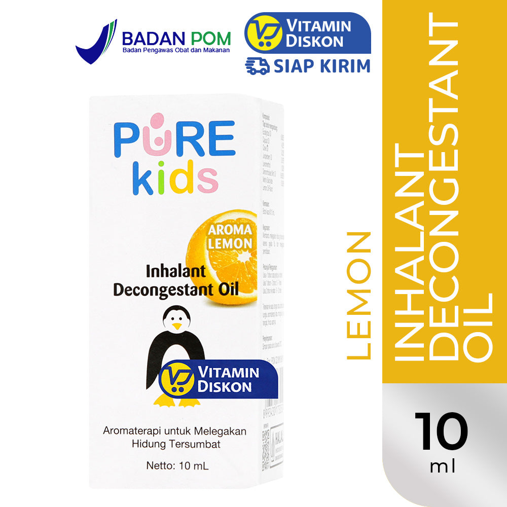 PURE KIDS INHALANT DECONGESTANT OIL AROMA LEMON 10 ML