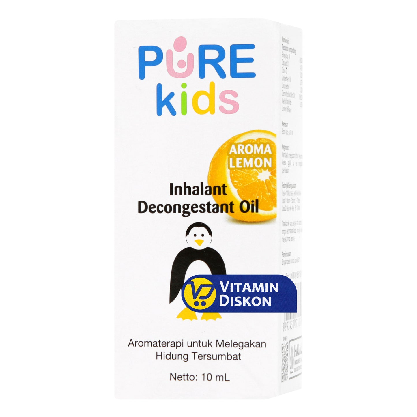 PURE KIDS INHALANT DECONGESTANT OIL AROMA LEMON 10 ML