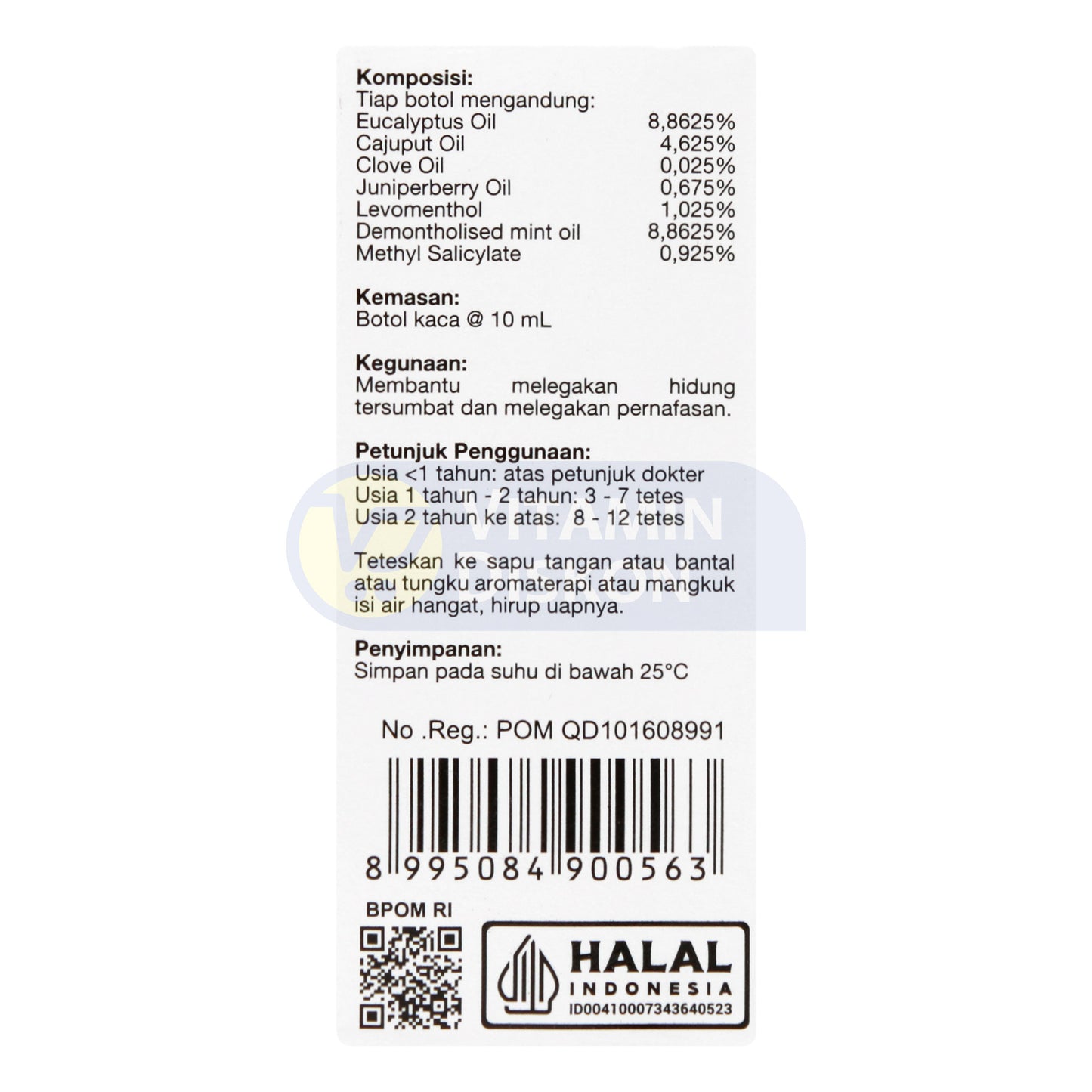PURE KIDS INHALANT DECONGESTANT OIL 10 ML
