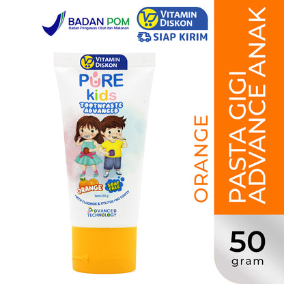 PUREKIDS TOOTHPASTE ADVANCE ORANGE 50 GR