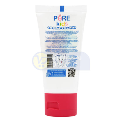 PUREKIDS TOOTHPASTE ADVANCE STRAWBERRY 50 GR