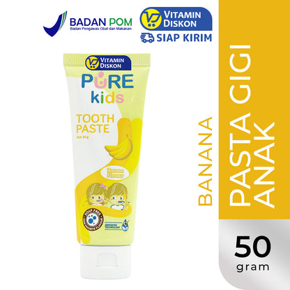 PURE KIDS TOOTHPASTE BANANA 50GR