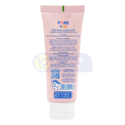 PURE KIDS TOOTHPASTE STRAWBERRY 50GR