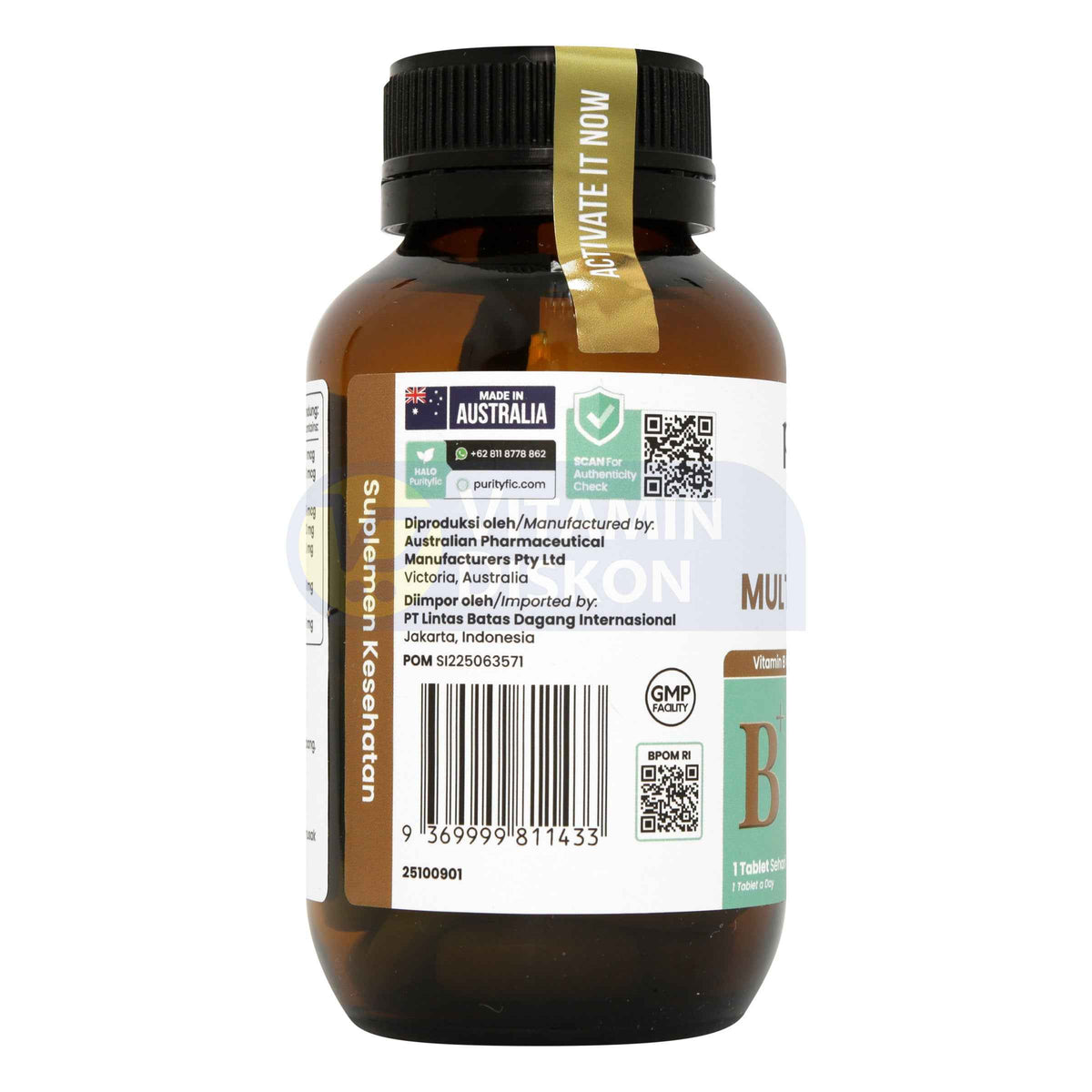 PURITYFIC ACTIVE MULTI B COMPLEX 60 TABLET
