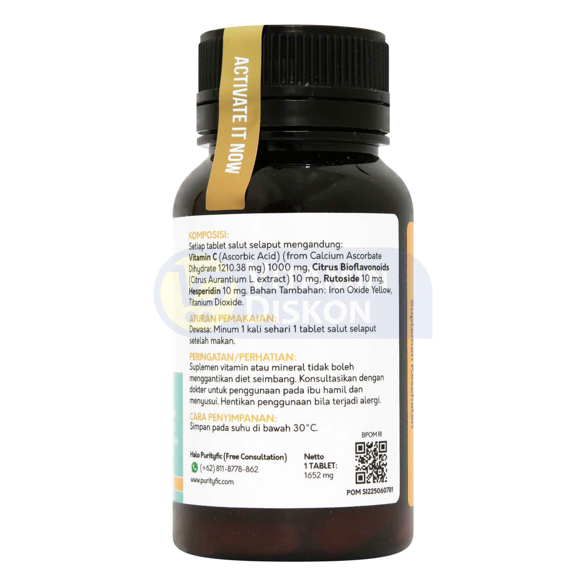 PURITYFIC IMMUNE BIO HSC 1000 MG BUFFERED 60 TABLET