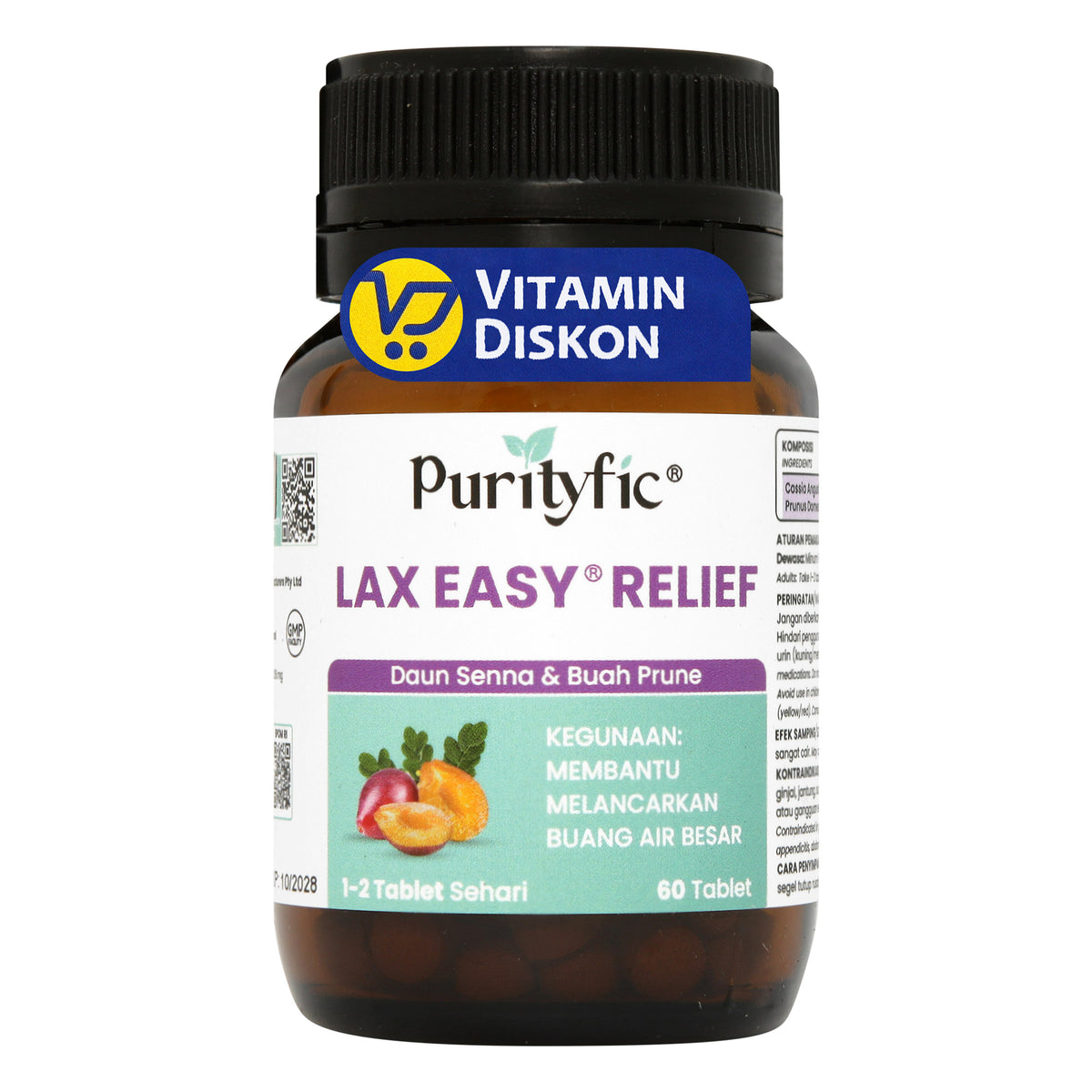 PURITYFIC LAX EASY RELIEF 60 TABLET