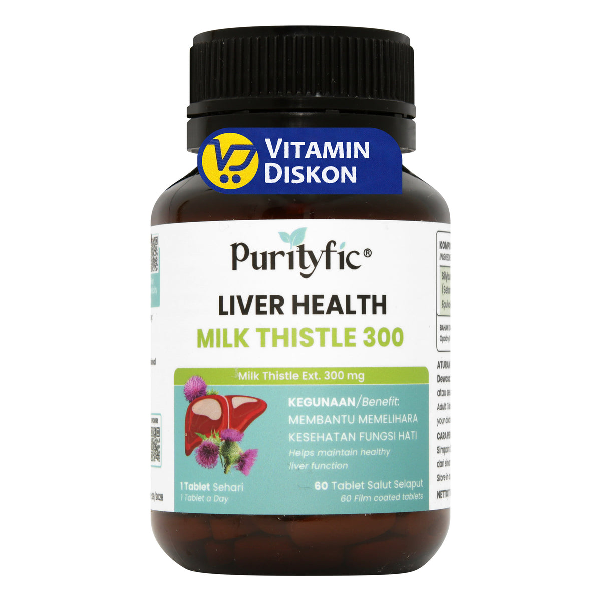 PURITYFIC LIVER HEALTH MILK THISTLE 300 60 TABLET