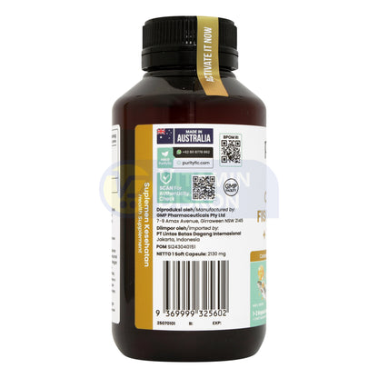 PURITYFIC OMEGA ODOURLESS FISH OIL 1500 MG + VITAMIN D3 60 TABLET