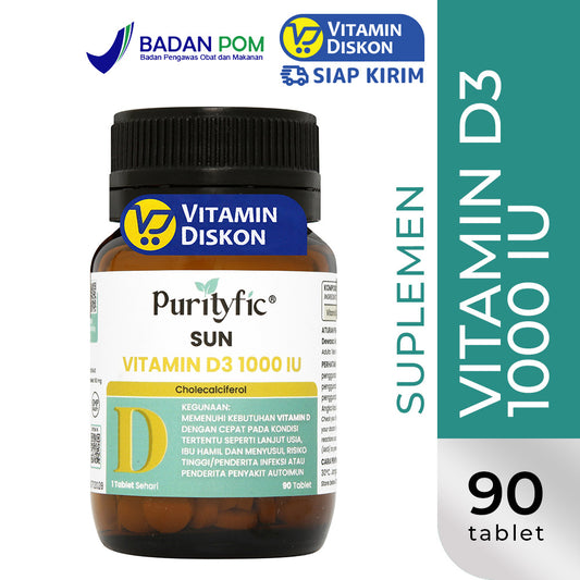 PURITYFIC SUN VITAMIN D3 1000 IU 90 TABLET