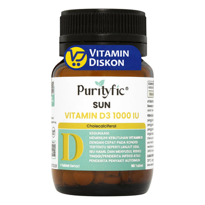 PURITYFIC SUN VITAMIN D3 1000 IU 90 TABLET